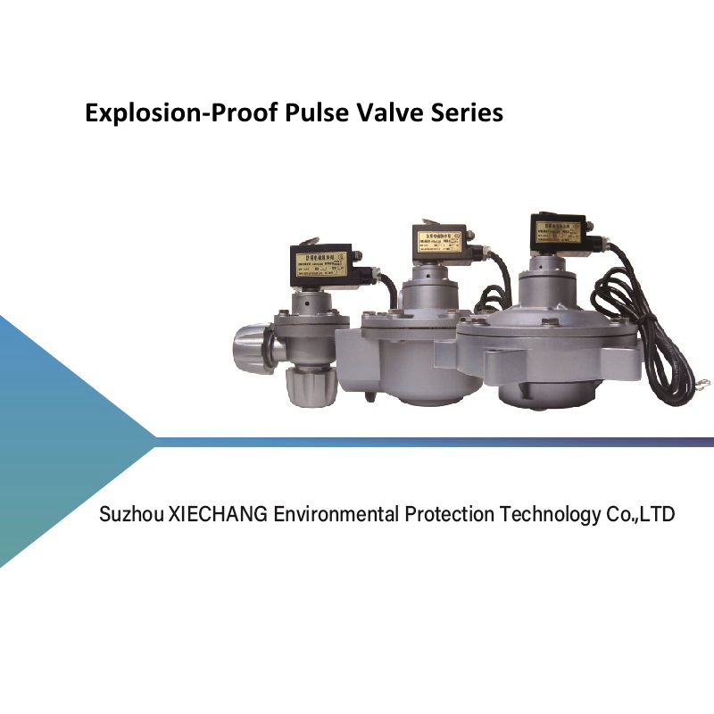 S&eacute;ria elektromagnetick&yacute;ch impulzn&yacute;ch ventilov s ochranou proti v&yacute;buchu